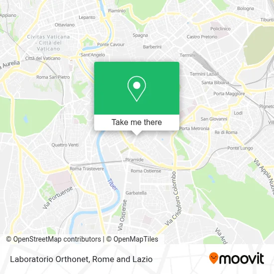 Laboratorio Orthonet map