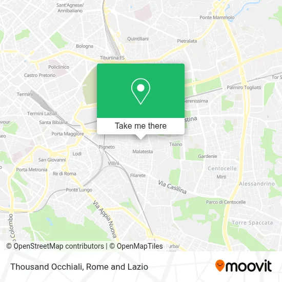 Thousand Occhiali map