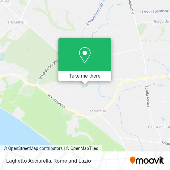 Laghetto Acciarella map