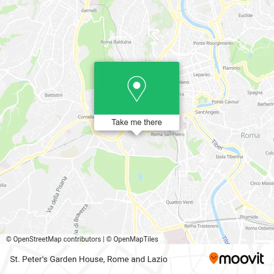St. Peter's Garden House map