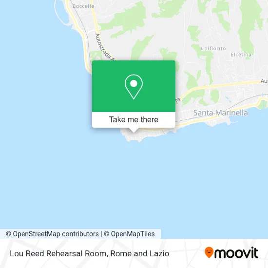 Lou Reed Rehearsal Room map