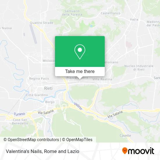 Valentina's Nails map