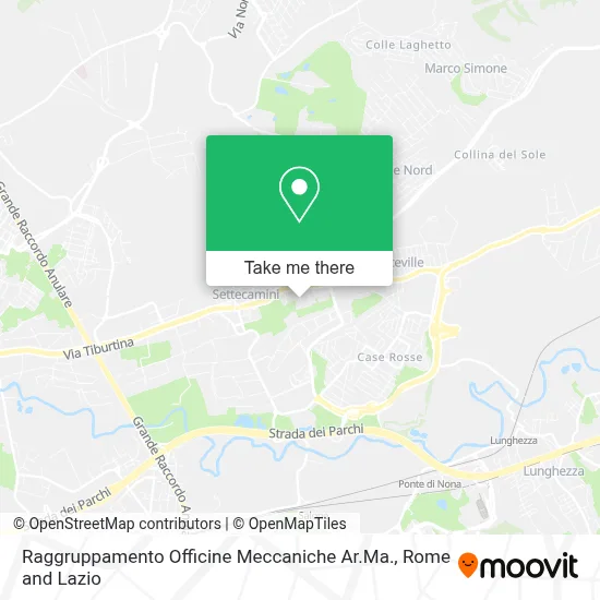 Raggruppamento Officine Meccaniche Ar.Ma. map