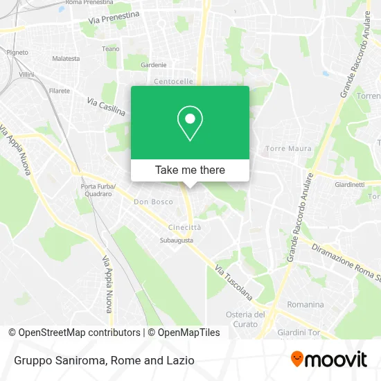 Gruppo Saniroma map