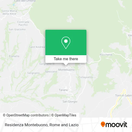 Residenza Montebuono map