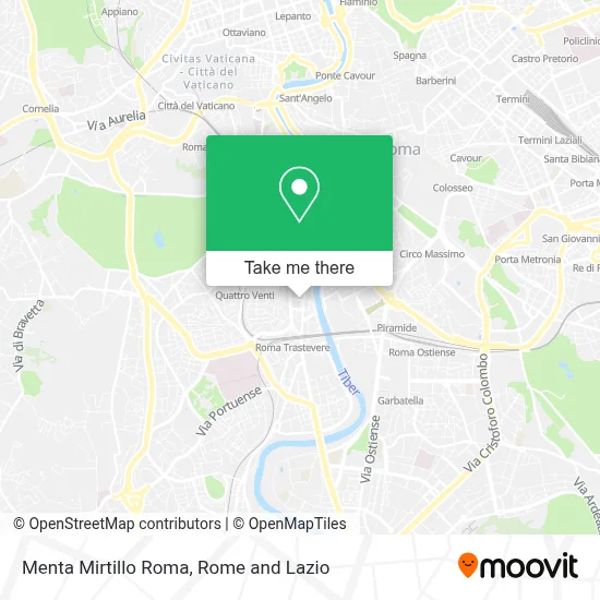 Menta Mirtillo Roma map