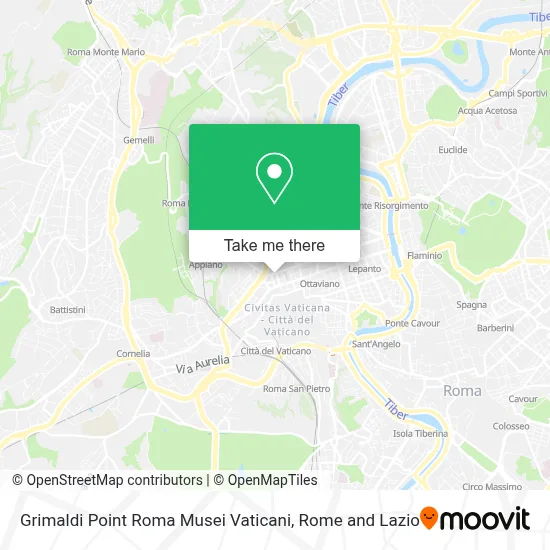Grimaldi Point Roma Musei Vaticani map