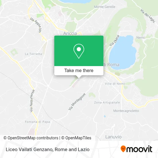 Liceo Vailati Genzano map