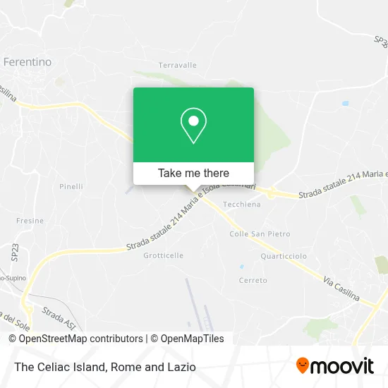 The Celiac Island map