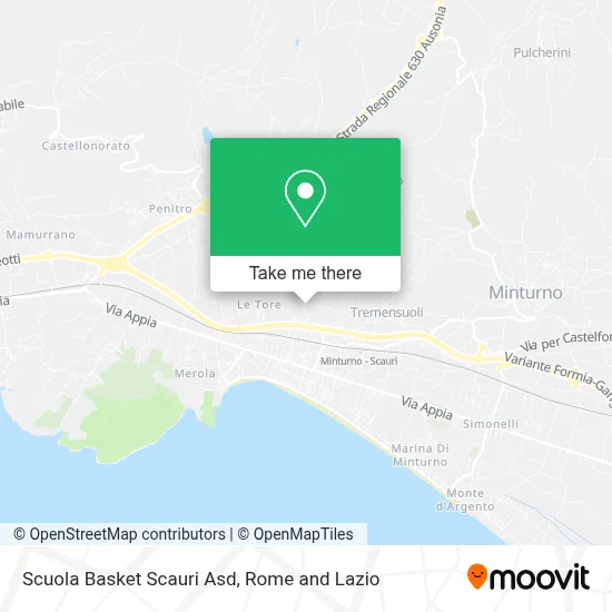 Scuola Basket Scauri Asd map