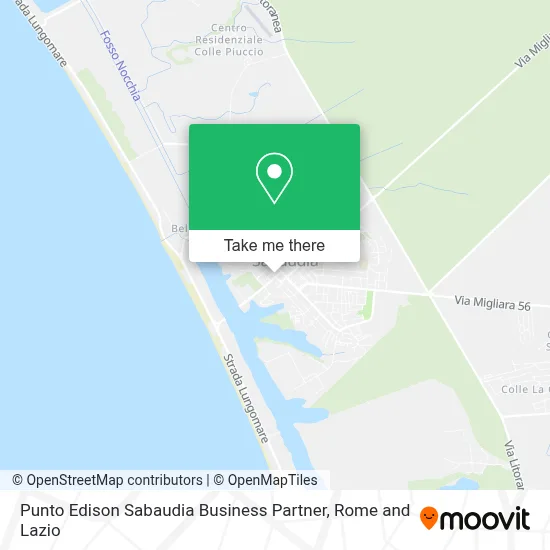 Punto Edison Sabaudia Business Partner map
