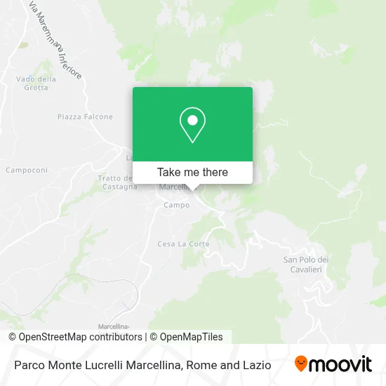 Parco Monte Lucrelli Marcellina map