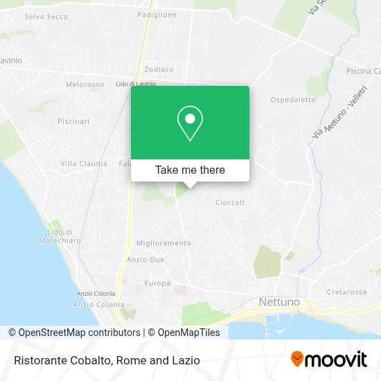 Ristorante Cobalto map