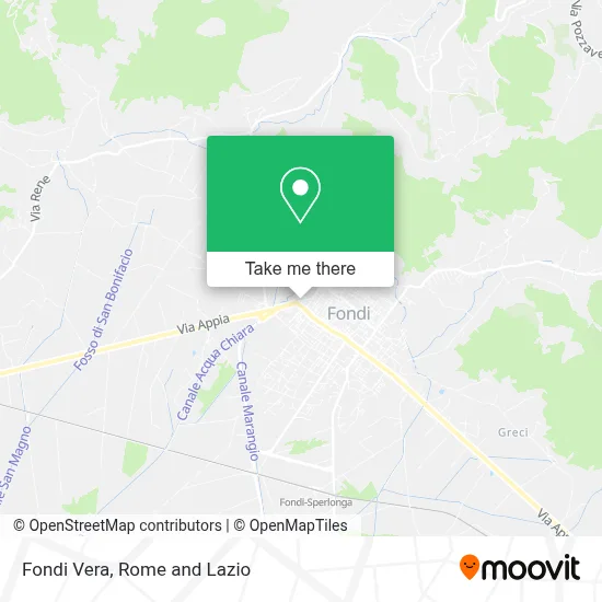 Fondi Vera map