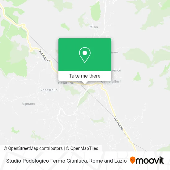 Studio Podologico Fermo Gianluca map
