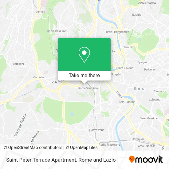 Saint Peter Terrace Apartment map