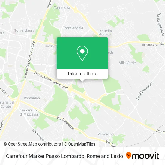 Carrefour Market Passo Lombardo map