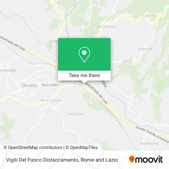 Vigili Del Fuoco Distaccamento map