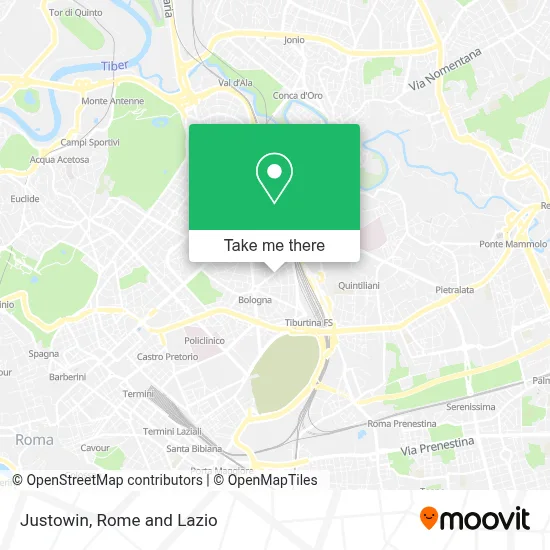 Justowin map