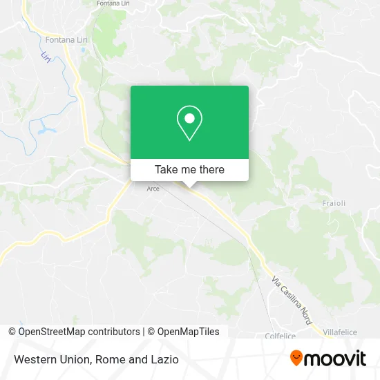 Western Union map
