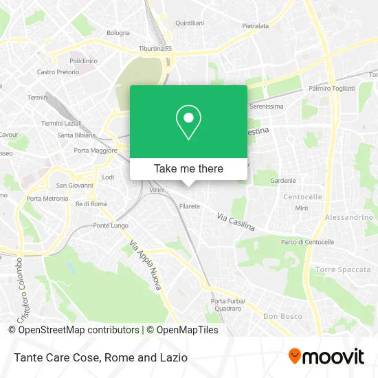 Tante Care Cose map