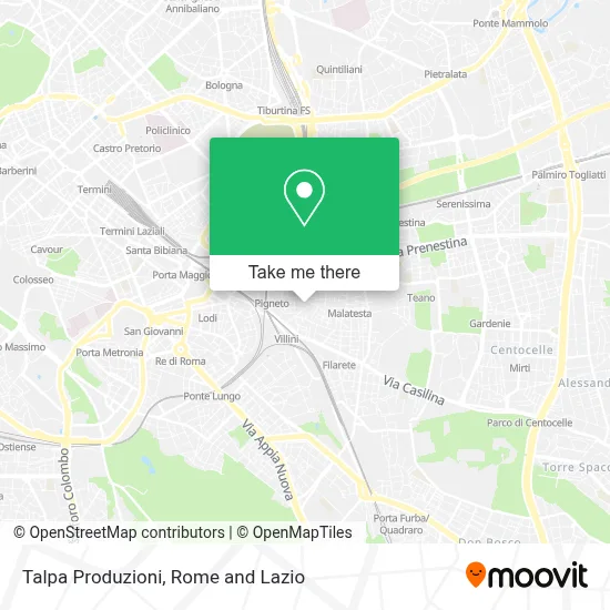 Talpa Produzioni map