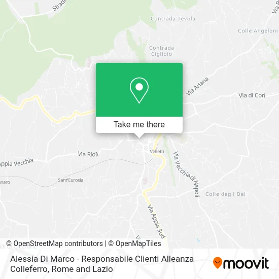 Alessia Di Marco - Responsabile Clienti Alleanza Colleferro map