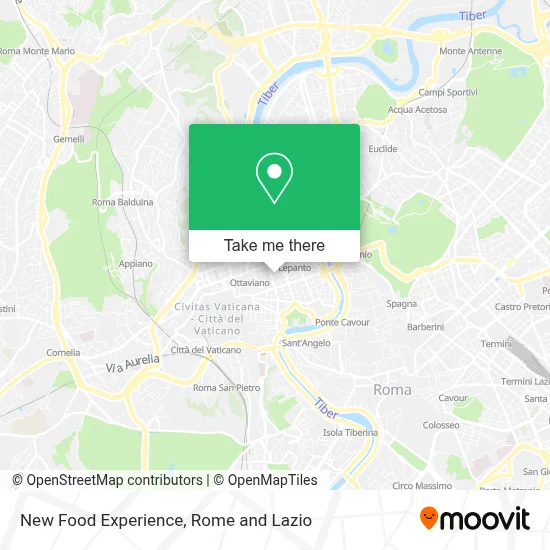 New Food Experience map