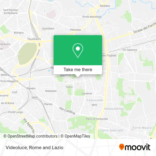 Videoluce map