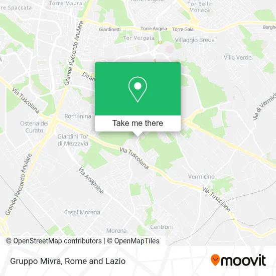 Gruppo Mivra map