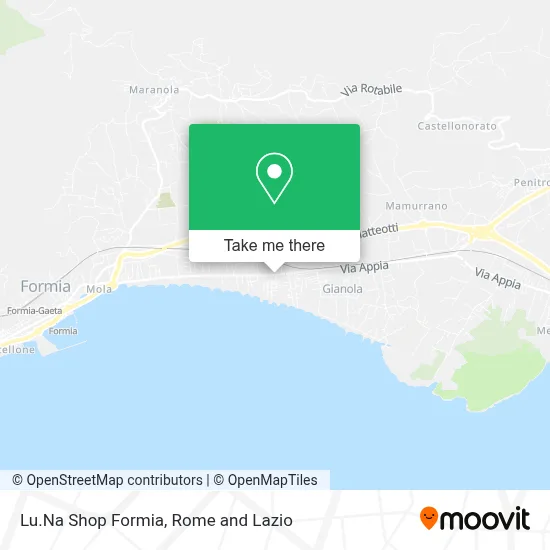 Lu.Na Shop Formia map