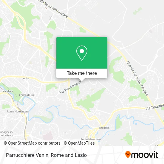 Parrucchiere Vanin map