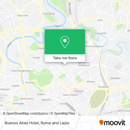 Buenos Aires Hotel map