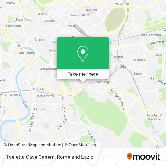 Toeletta Cave Canem map