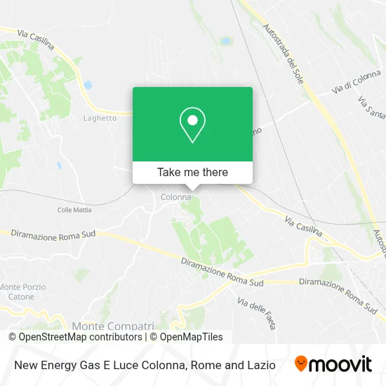 New Energy Gas E Luce Colonna map