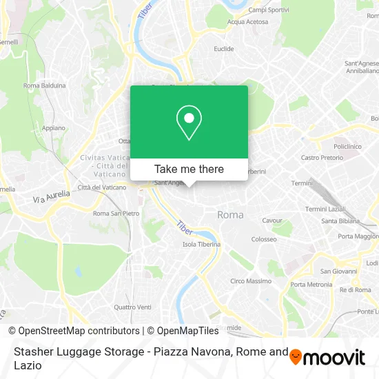 Stasher Luggage Storage - Piazza Navona map