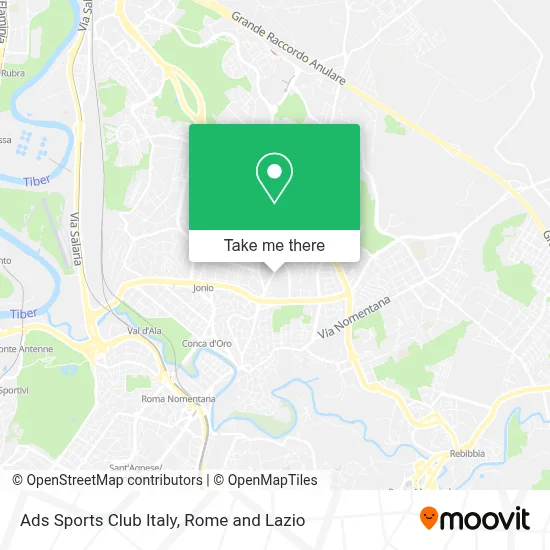 Ads Sports Club Italy map
