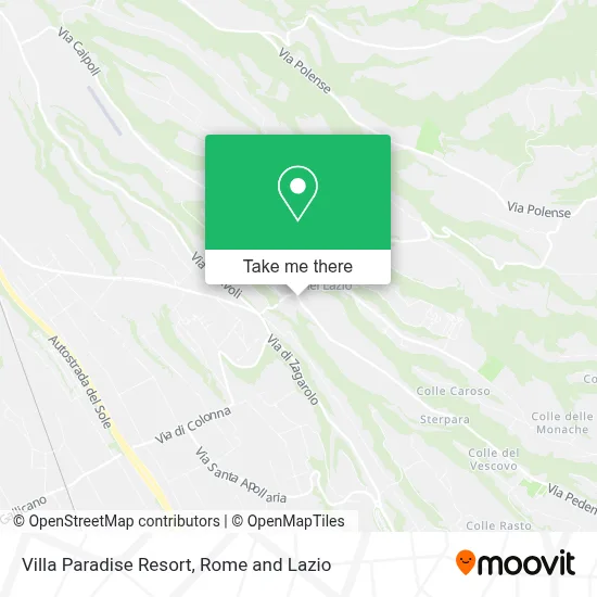 Villa Paradise Resort map
