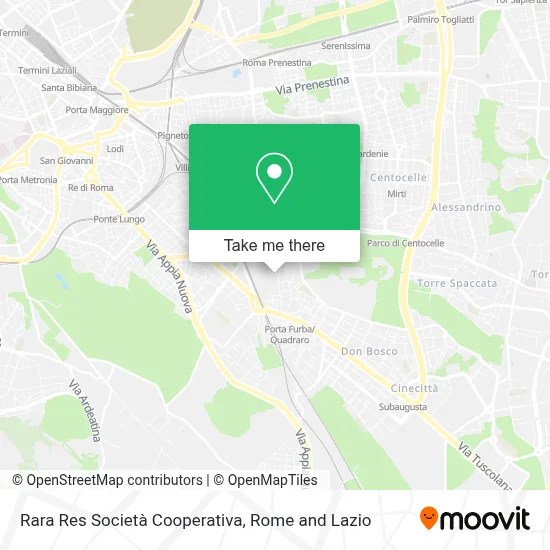 Rara Res Società Cooperativa map