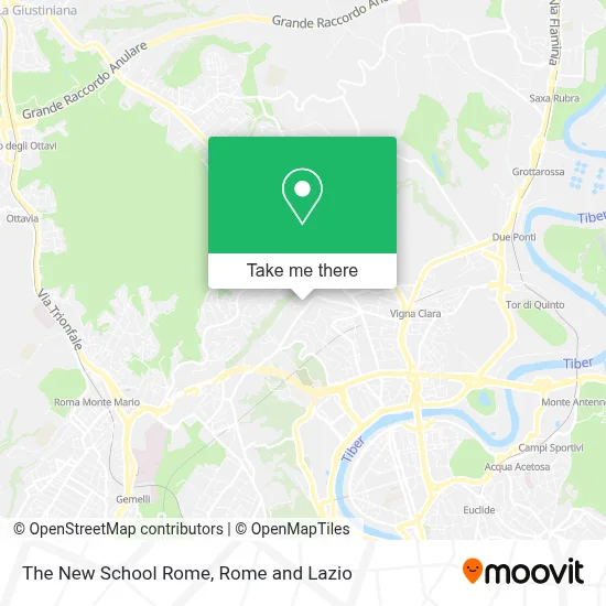 The New School Rome map