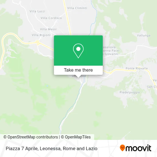 Piazza 7 Aprile, Leonessa map