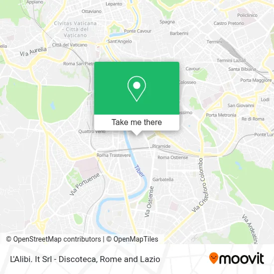 L'Alibi. It Srl - Discoteca map