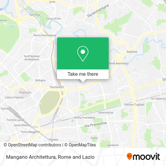 Mangano Architettura map