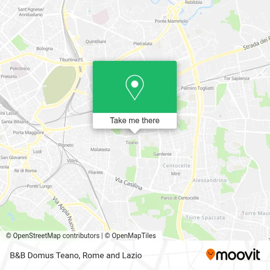 B&B Domus Teano map