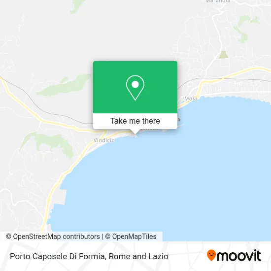 Porto Caposele Di Formia map