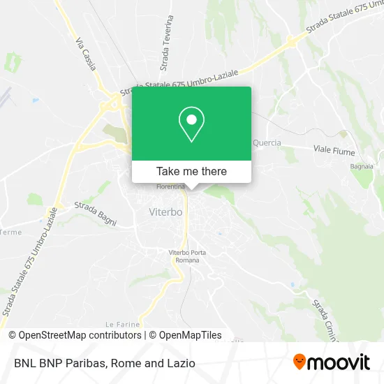BNL BNP Paribas map