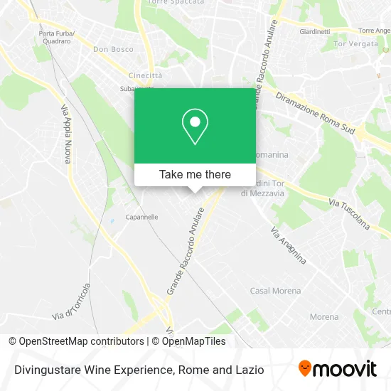 Divingustare Wine Experience map