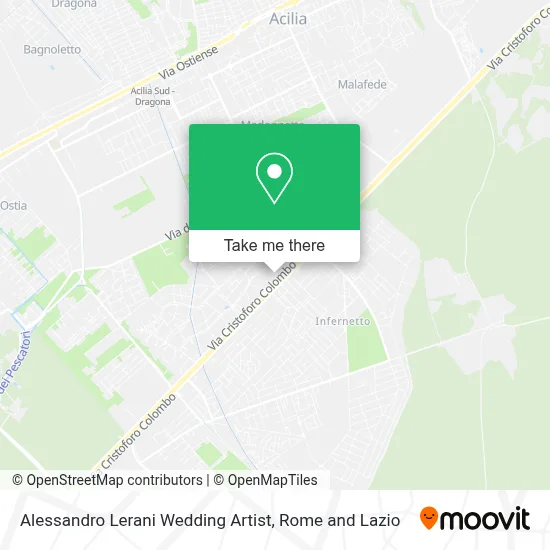 Alessandro Lerani Wedding Artist map