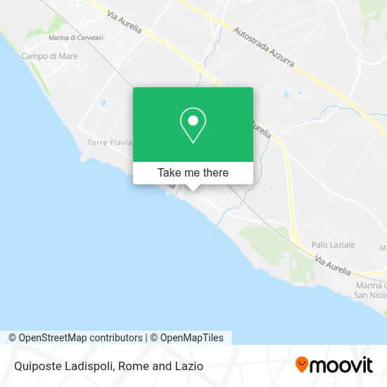 Quiposte Ladispoli map