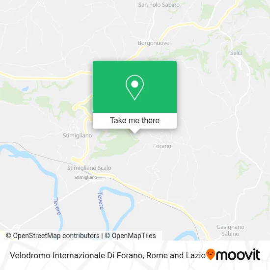 Velodromo Internazionale Di Forano map